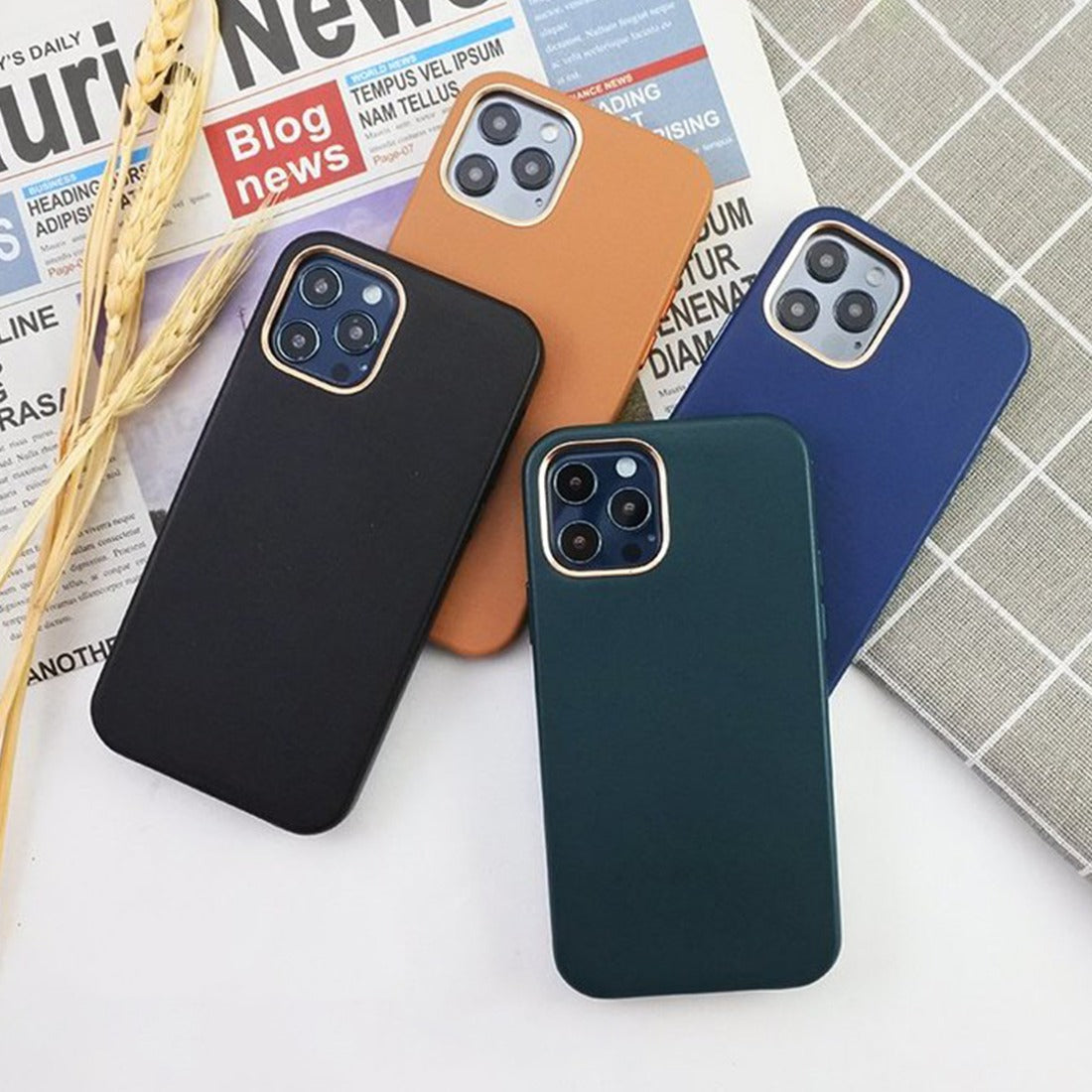 iPhone 13 Series Luxury Genuine Leather Case