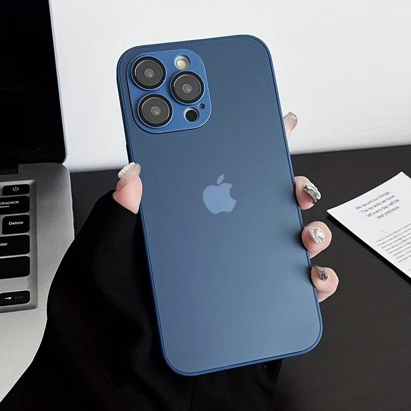 Matte Glass Camera Lens Shell Case - iPhone